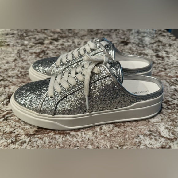 Stuart Weitzman Glitter Sneaker - Picture 6 of 8